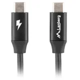 Kabel USB 2.0 Macho/USB C Macho Quick Charge 4.0 1,8m Negro, (21091070)
