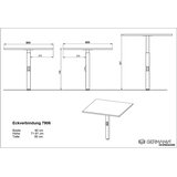 Germania Radni stol s pločom stola u dekoru hrasta 200x240 cm Agenda – | shoptok.hr