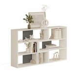 Hanah home Polica za knjige Aruba White Anthracite | Eponuda.com