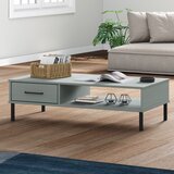 vidaXL Stolić za kavu s metalnim nogama sivi od masivne borovine OSLO | shoptok.hr