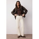 TRENDYOLMILLA ženske pantalone Twoaw24Je00274, ecru | Eponuda.com