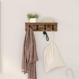 Vješalica za kapute na zidu Staro drvo 40 x 10,5 x 10,5 cm | shoptok.hr