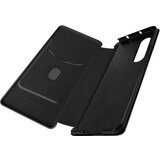 AVIZAR Ovitek Samsung Z Fold 3 z zavihkom za držalo za kartico z zapestnim pašckom, crna z ogljikovim ucinkom, (20718245) | Shoptok.si