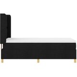  s opruga kutije s LED trakama Crna 90 x 200 cm tkanina | shoptok.hr