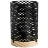 Casa Selección Crna stolna lampa s metalnim sjenilom (visina 20 cm) –