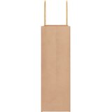 Papirnate vrećice 250 kom s ručkama smeđe 26x12x35 cm | shoptok.hr