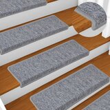  Prostirke za stepenice 30 kom 65x21x4 cm svijetlo sive pravokutne rubove | shoptok.hr