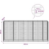  Gabion s žicom debljine 3 5 mm i mrežom 5x10 cm 450x100x200 cm - 100 cm 200 cm 450 cm | shoptok.hr