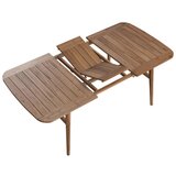 Bessagi Garden Vrtna Miza Nicola, Barva Oreha, 160-200x90 | Shoptok.si