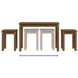  Uklapajući stolići 3 kom boja meda od masivne borovine | shoptok.hr