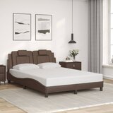  Okvir kreveta Viana s LED-om bez madraca smeđi 140x190 cm | Eponuda.ba