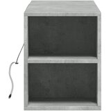  Zidni TV ormarić s LED svjetlima boja betona 135x31x39,5 cm | shoptok.hr
