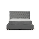 Hanah home deluxe set 160 x 200 grey (dvostruki dušek, baza i uzglavlje)