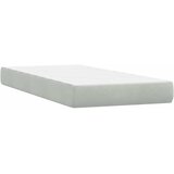 Box Spring krevet s madracem svijetlo sivi 80x210 cm baršun | shoptok.hr