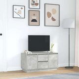 vidaXL TV omarica z LED lučmi betonsko siva 100x41x50 cm | Shoptok.si