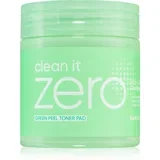 clean it zero Green Peel Toner Pad blazinice za piling lica za masno i problematično lice 70 kom