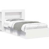  Okvir kreveta s pohranom Bijela 100 x 200 cm Konstruirano drvo | shoptok.hr