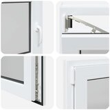  Okno za klet RISOR 90 x 60 cm PVC in steklo Bela, (5000215200) | Shoptok.si
