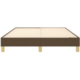  Okvir za krevet s oprugom tamnosmeđi 140 x 190 cm od tkanine | Eponuda.com