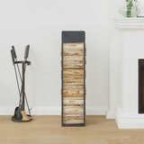  Stalak za drva antracit 25x25x100 cm hladno valjani čelik | shoptok.hr
