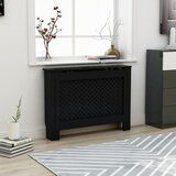 vidaXL pokrov za radijator crni 112 x 19 x 81 cm mdf Cijene