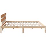  Krevetna konstrukcija Smeđa 180 x 200 cm Čvrsto borovo drvo | shoptok.hr