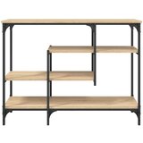  Konzolni stol s policama boja hrasta sonome 100x35x75 cm Slike