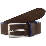 Duca di Morrone Pasovi Belt - Leather Brown/Blue Kostanjeva Cene