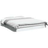 vidaXL Posteljni okvir bel 150x200 cm inženirski les | Shoptok.si