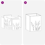  Vrtna saksija 2 kom. Srebrna 50 x 30 x 75 cm Pocinčani čelik | shoptok.hr