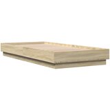  Krevetna konstrukcija s LED svjetlom Hrast sonoma 80 x 200 cm | shoptok.hr
