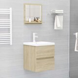 vidaXL kopalniško ogledalo sonoma hrast 40x10,5x37 cm iverna plošča, (20801480) | Shoptok.si