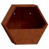  Zidne sadilice 2 kom boja hrđe od čelika COR-TEN 30x10x25 cm | Eponuda.com