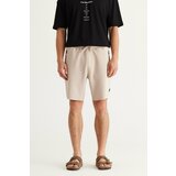 AC&Co / Altınyıldız Classics Men's Beige Standard Fit Normal Cut Pocket Casual Shorts Cene