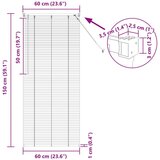  Venecijanska roleta Svijetlo smeđa s uzorkom 150 x 60 cm PVC - Svjetlosmeđa 60 x 150 cm | shoptok.hr