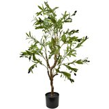 Mondex Umetno oljčno drevo plastika Viridis 115 cm zelena/črn lonec 1 kos, (5000208545) Cene
