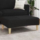 vidaXL Tabure crni 77x55x31 cm od tkanine Cijene