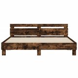  Okvir za krevet s uzglavljem i LED boja hrasta 180x200 cm | Eponuda.com
