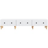 TV ormar s ladicama Bijela 147 x 34,5 x 30 cm Konstruirano drvo | Shoptok.si