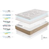 Moonia Tvrd/srednje tvrd obostrani/s termo regulacijom madrac s oprugama 120x200 cm Hexaflex Bagged Springs Gel – | shoptok.hr