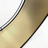 Plafonska svetiljka sirja plisado 3xE27/15W/230V, prečnik 35 cm, crna/zlatna | Eponuda.com