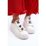 Boto Women's platform sneakers with white embellishments Herbisa | Shoptok.si