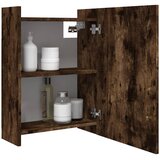  Kupaonski ormarić s ogledalom boja hrasta 62,5x20,5x64 cm drvo | shoptok.hr