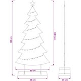  Metalno božićno drvce sa stalkom KUOPIO 180 cm Čelik Bijela 80 x 30 x 180 cm | shoptok.hr