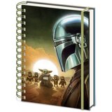 Pyramid Agenda A5 Star Wars - The Mandalorian And Grogu Sunset - Wiro Notebook And Stickers Cene