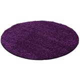 Ayyildiz Carpets Temno vijolična okrogla preproga ø 120 cm Life – Cene