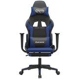 Masažni igralni stol z oporo za noge črno in Modra umetno usnje, (21152315) | Shoptok.si