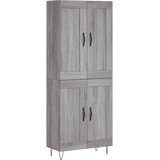  Visoka komoda siva sonome 69,5x34x180 cm od konstruiranog drva | shoptok.hr