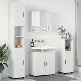  Set namještaja za kupaonicu Zidne s pohranom 4 pcs Bijelo | shoptok.hr