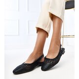 Gemre Black lace slingback ballet flats Eve | shoptok.hr